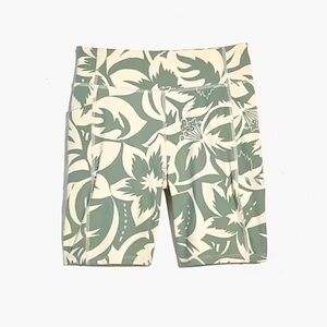 Madewell High Waist tropical Floral Bike Shorts Size XL